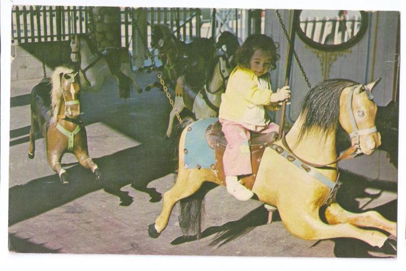 Watch Hill RI Child Girl Carousel Merry Go Round Amusements