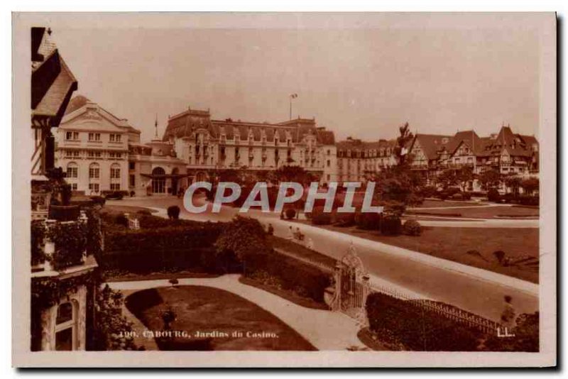 Postcard Old Casino Gardens Cabourg