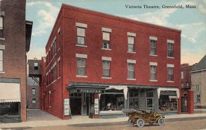 Greenfield Massachusetts Victoria Theatre Vintage Postcard AA35684