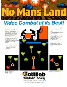 No Mans Land Video Arcade Game Flyer Vintage 1980 Retro Original 8.5 x 11 