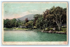 1909 Shore at Kattskill Bay Lake George NY Silver Bay NY Phostint Postcard