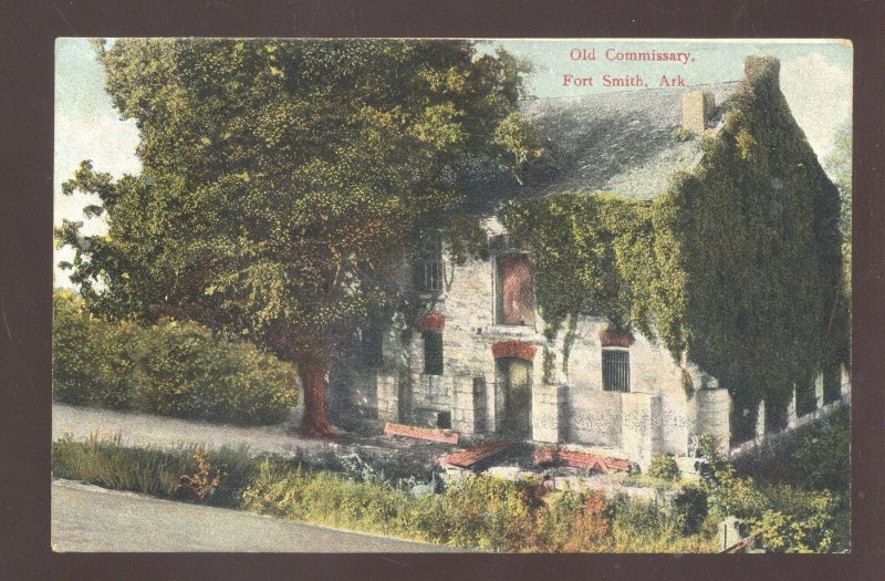 FORT SMITH ARKANSAS THE COMMISSARY VINTAGE POSTCARD 1909