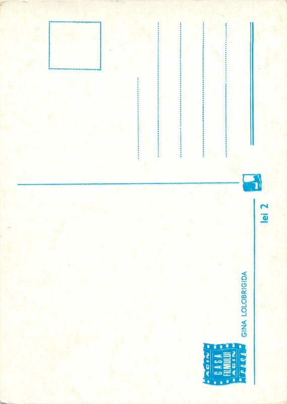 Actress ACIM Romania Postcard Gina Lollobrigida