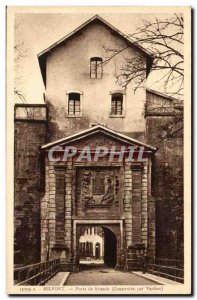 Belfort Old Postcard Brisach Gate (built by Vauban)