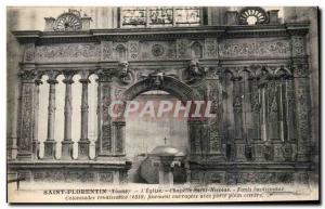 Old Postcard Saint Florentin l & # 39eglise Chapelle Saint Nicolas Baptismal ...