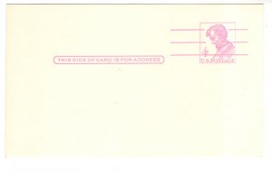 United States Postal Stationery, 4C Postcard,