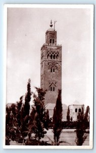 RPPC MARRAKECH La Koutoubia MOROCCO Postcard