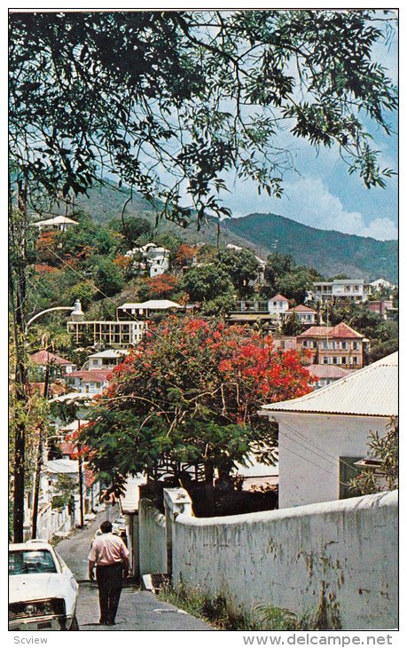 Partial Street View, ST. THOMAS, US Virgin Islands, 1940-1960s