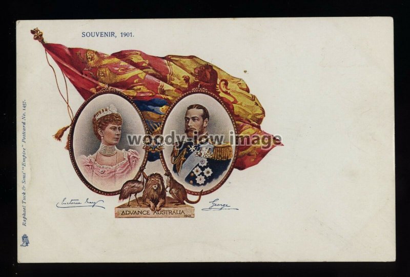 r4794 - King George V & Queen Mary, Advance Australia Souvenir in 1901, postcard