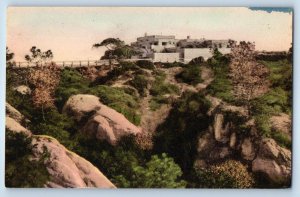 1940 La Jolla California Postcard Torrey Pines Lodge Coast Highway Building