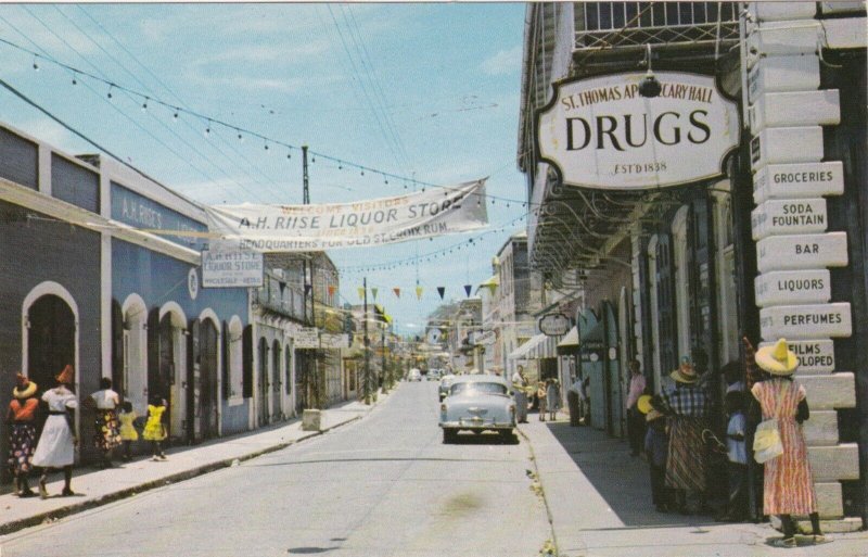 St Thomas Charlotte Amalie Main Street Scene sk3360