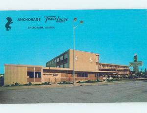 Unused Pre-1980 TRAVELODGE MOTEL Anchorage Alaska AK c0239@