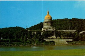 West Virginia Charleston State Capitol Building Viewed From Across The Kanawh...