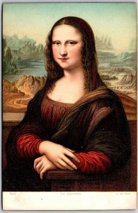 Paris La Joconde L. Da Vinci France Portrait Postcard