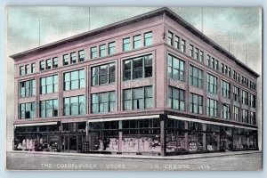 La Crosse Wisconsin WI Postcard The Doerflinger Store Exterior Roadside c1910's