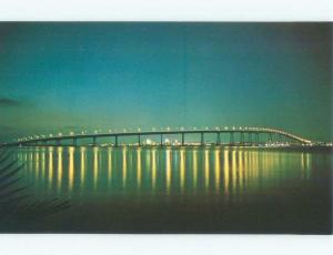 Unused Pre-1980 BRIDGE SCENE San Diego California CA d3897