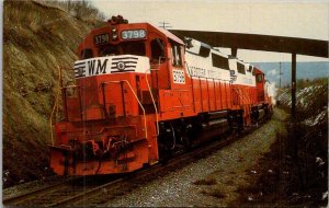 Trains Western Maryland Railway Locomotive 3798 At Myersdale Pennsylvania