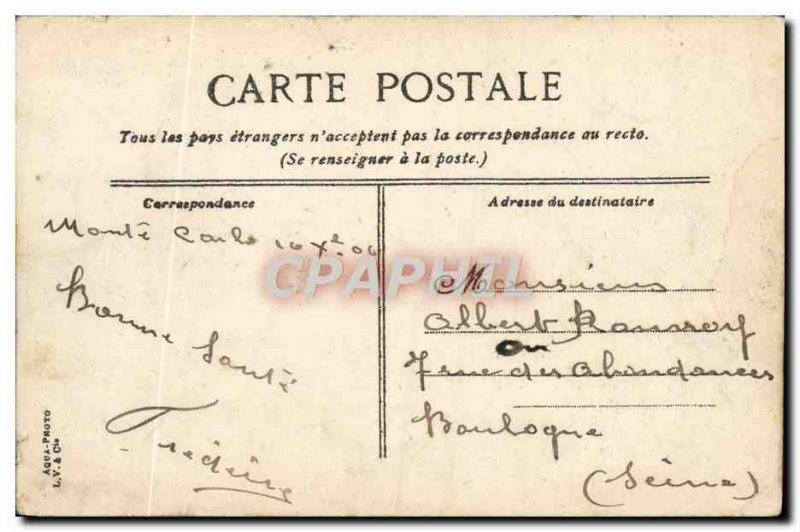 Old Postcard Monaco Casino