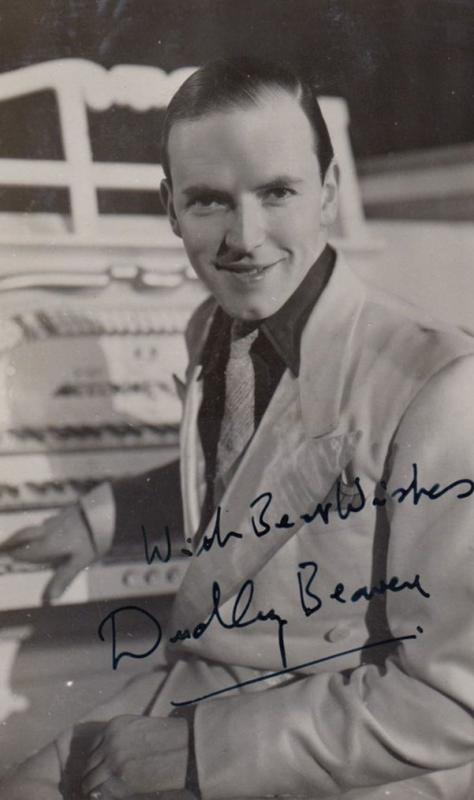 Dudley Beaven Royal Family Organist Woking Surrey WW2 Hand Signed Photo Postcard