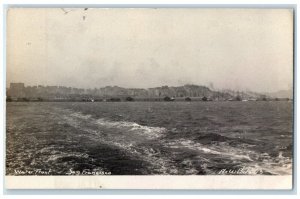 c1907 Shoreline Water Front City A&W View San Francisco CA RPPC Photo Postcard