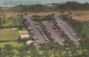 Florida Palm Beach Picnic Area Phipps Oceanside Park 1957 Curteich