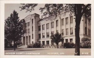 Oregon Medford Jackson County Court House Real Photo RPPC