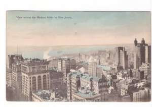 View Across The Hudson River To New Jersey From New York City, 1909 Postcard