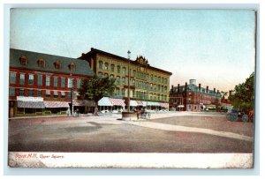 c1905 View Of Upper Square Carriage Dover New Hampshire NH Antique Postcard 