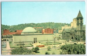 Giant Postcard Buhl Planetarium Old Shay Ale Beer Sign Bus Pittsburgh PA Huge