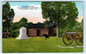 CHATTANOOGA, TN Tennessee ~ CANNON Chickamauga Battlefield Park c1940s Postcard
