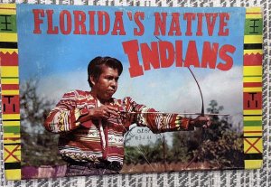 1970 Florida's Native American Indians, Florida FL Seminole Postcard Book