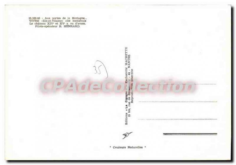 Postcard Modern Vitr Cite Medievale The Castle