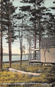 Oxford Maine Lake Thompson Underwood Cottage Vintage Postcard AA50626