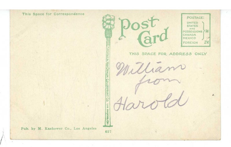 CA - Old Baldy. Midwinter Scene from the Orange Groves