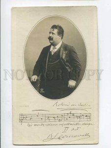 286546 LEONCAVALLO Italian COMPOSER vintage PHOTO Facsimile PC