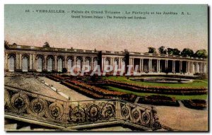 Versailles Palace Old Postcard Petit Trianon The Peristyle and gardens