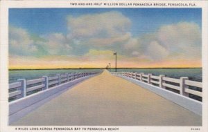 Florida Pensacola 2 1/2 Million Dollar Pensacola Bridge Curteich