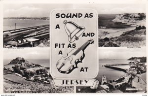 RP: JERSEY , UK , 1958 ; 4-view Postcard