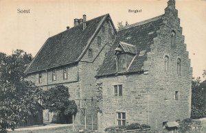 Soest Germany Burghof Castle~1907 Photo Postcard