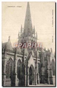 Old Postcard Carentan The Church