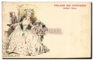 Postcard Old Palace costume Project Felix Louis XVI