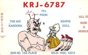 KRJ6787 Milwaukee, WI, USA QSL Unused 