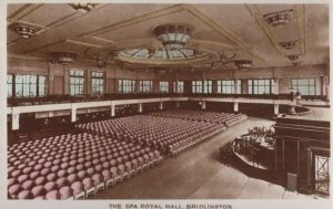 The Spa Royal Hall Bridlington Theatre Stage Vintage Postcard