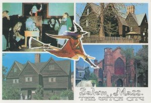 Salem Mass The Witch City Original Witchcraft Trial USA Postcard