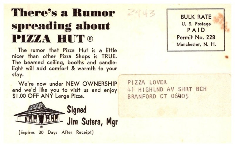 Connecticut Branford ,   Pizza Hut