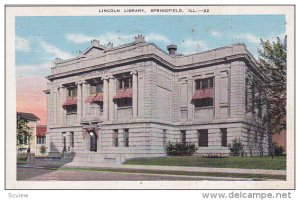 Exterior,  Lincoln Library,  Springfield,  Illinois,  PU_1940