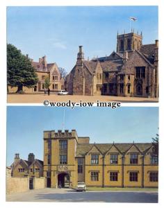 tq2582 - Dorset - Views of the Centuries Old Sherborne School c1960- 2 Postcards 