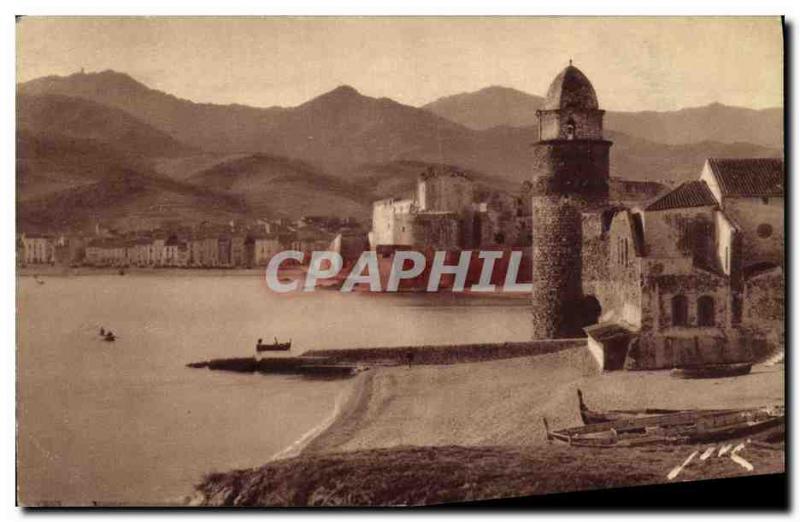 Old Postcard The Port Collioure