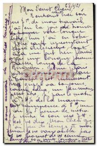 Old Postcard View Paris Tuileries Garden Eiffel Tower