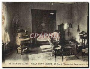 Old Postcard Paris Ladies Pension Villa Saint Michel de l & # 39Assomption 16...